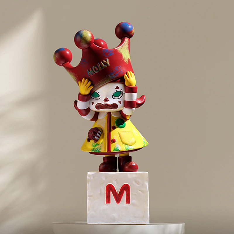Model Kit Anime Girl - POP MART MOLLY Statues d'anniversaire classique