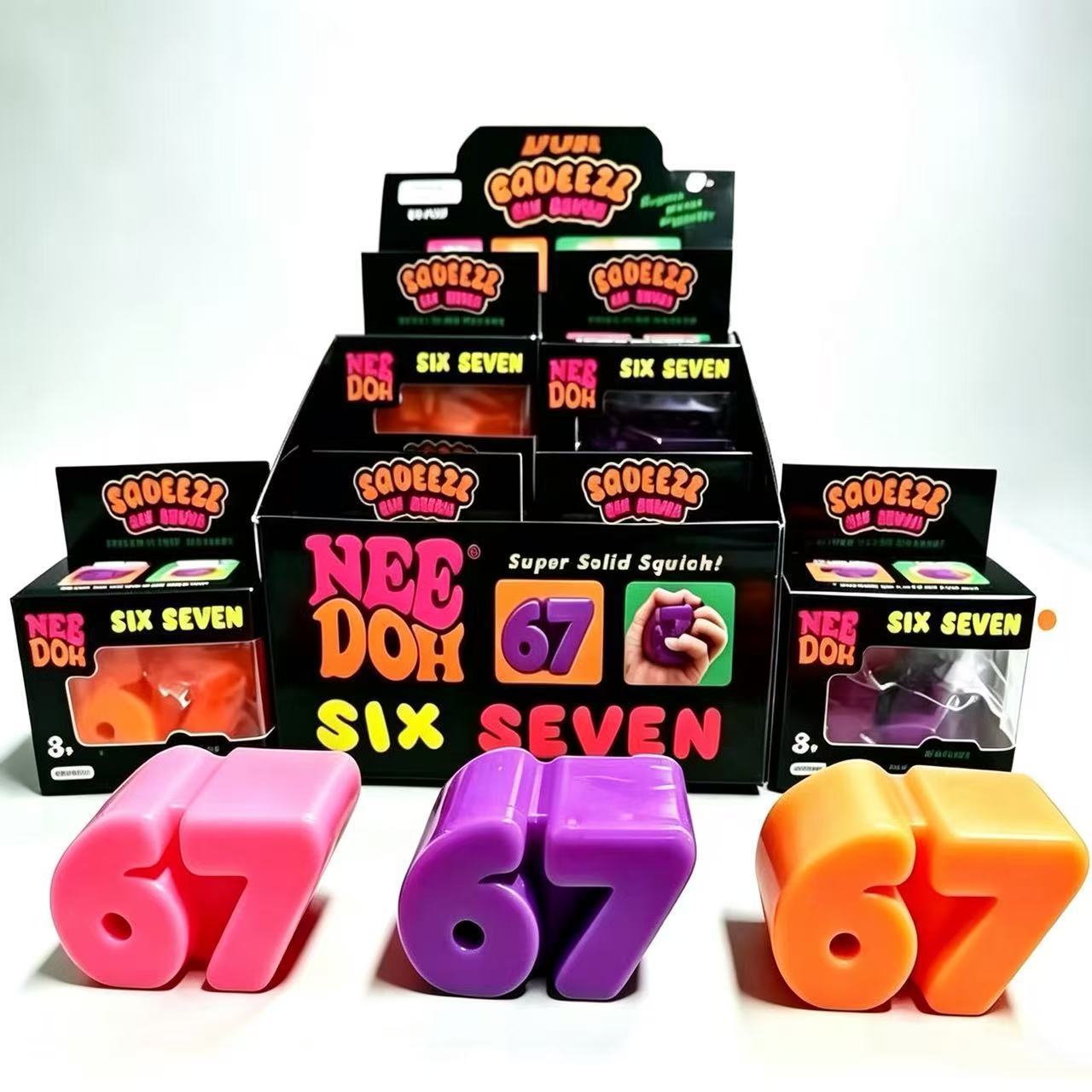 Model Kit Eva - Ensemble de jouets TPR Squishy Six