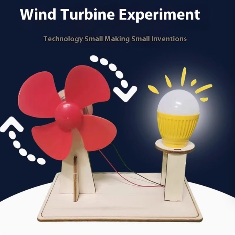 Model Kit Fantasy - Modèle d'éolienne en bois pour enfants,