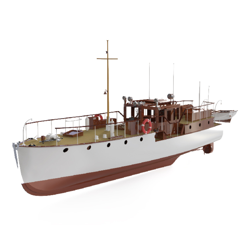 Model Kit Yacht - Modèle de bateau en bois télécommandé,
